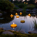 Schwimmkerze Blume