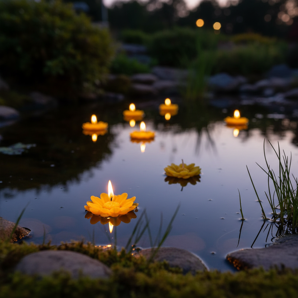 Schwimmkerze Blume