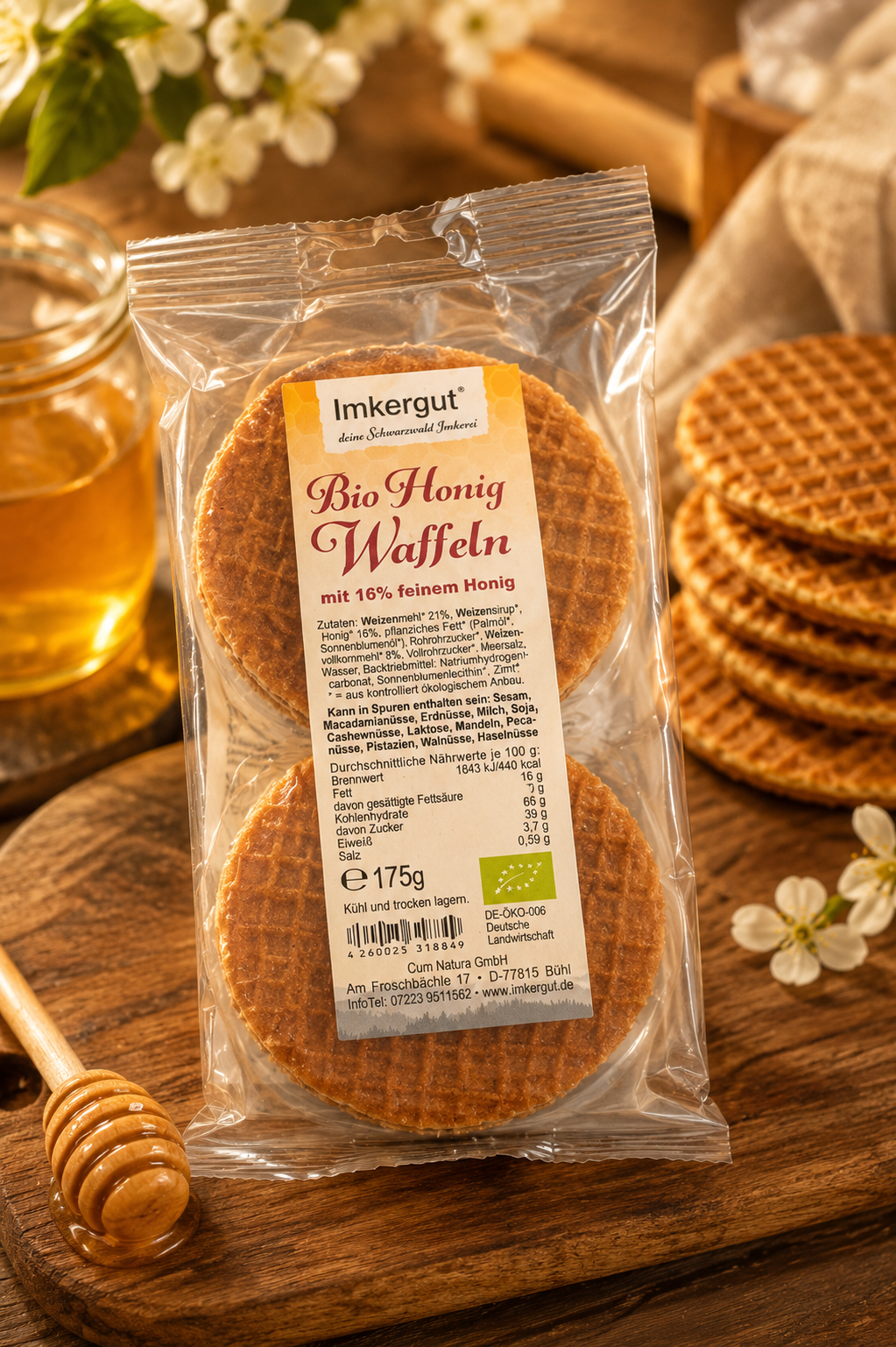 Bio Honig-Waffeln